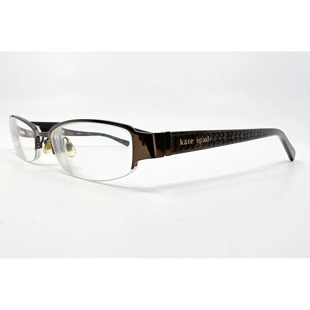 Kate Spade Eyeglasses Womens Brown Half Rim M. ZIE 0RC9 50-17-130